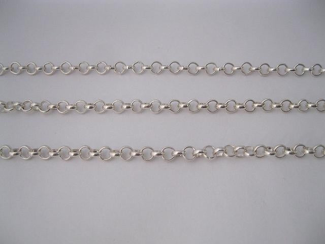 Jasseron ketting, 5mm dik, per halve meter