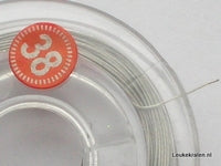 Staaldraad met coating 0,38 mm
