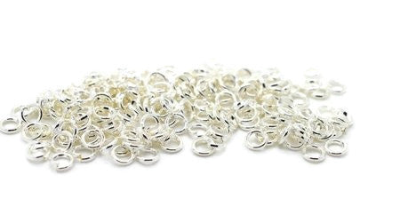 Stevig ringetje, silverplated, 5mm