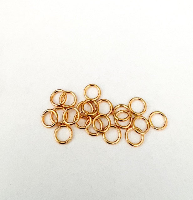 Stevig ringetje, goudkleur, 6mm