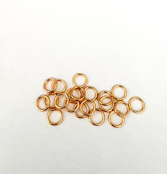 Stevig ringetje, goudkleur, 6mm