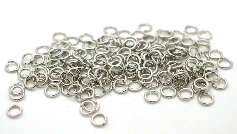 Stevig ringetje, oudzilverkleur, 5mm