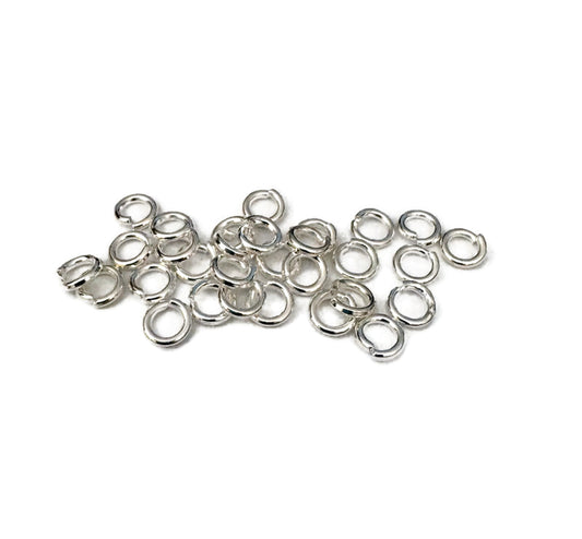 Stevig ringetje, oudzilverkleur, 6mm