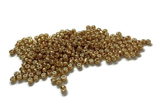 Rocailles 6/0 (4mm), goudkleur