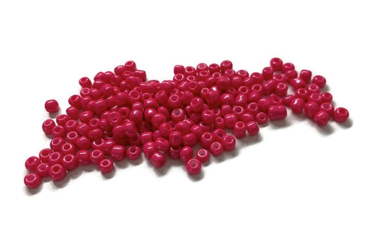 Rocailles 6/0 (4mm), tulpenrood (fuchsia)