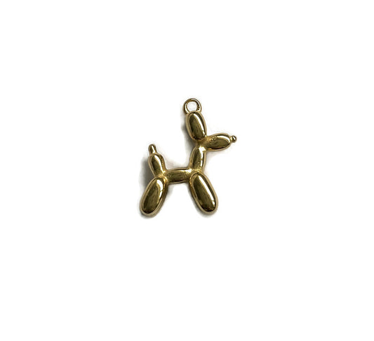 Bedel, hanger, balloon dog, rvs, goudkleur