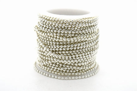 Bolletjesketting, ballchain, 2mm dik, per halve meter