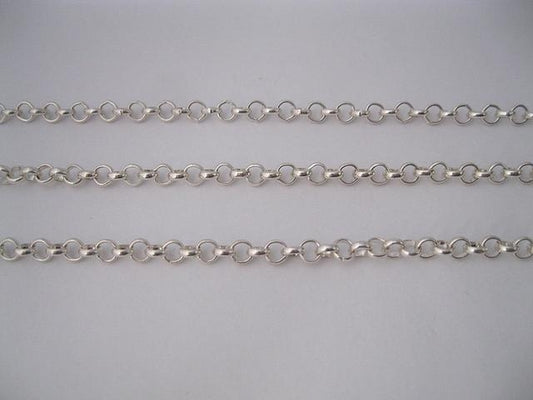 Jasseron ketting, 5mm dik, per halve meter